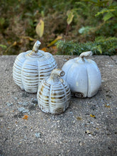 Load image into Gallery viewer, Pumpkins -Set of 3 White (II)
